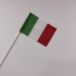Bandiera Italia 20x30 cm con astina – confezione 10 pezzi